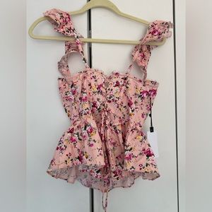 ASTR - PINK romantic corset top
